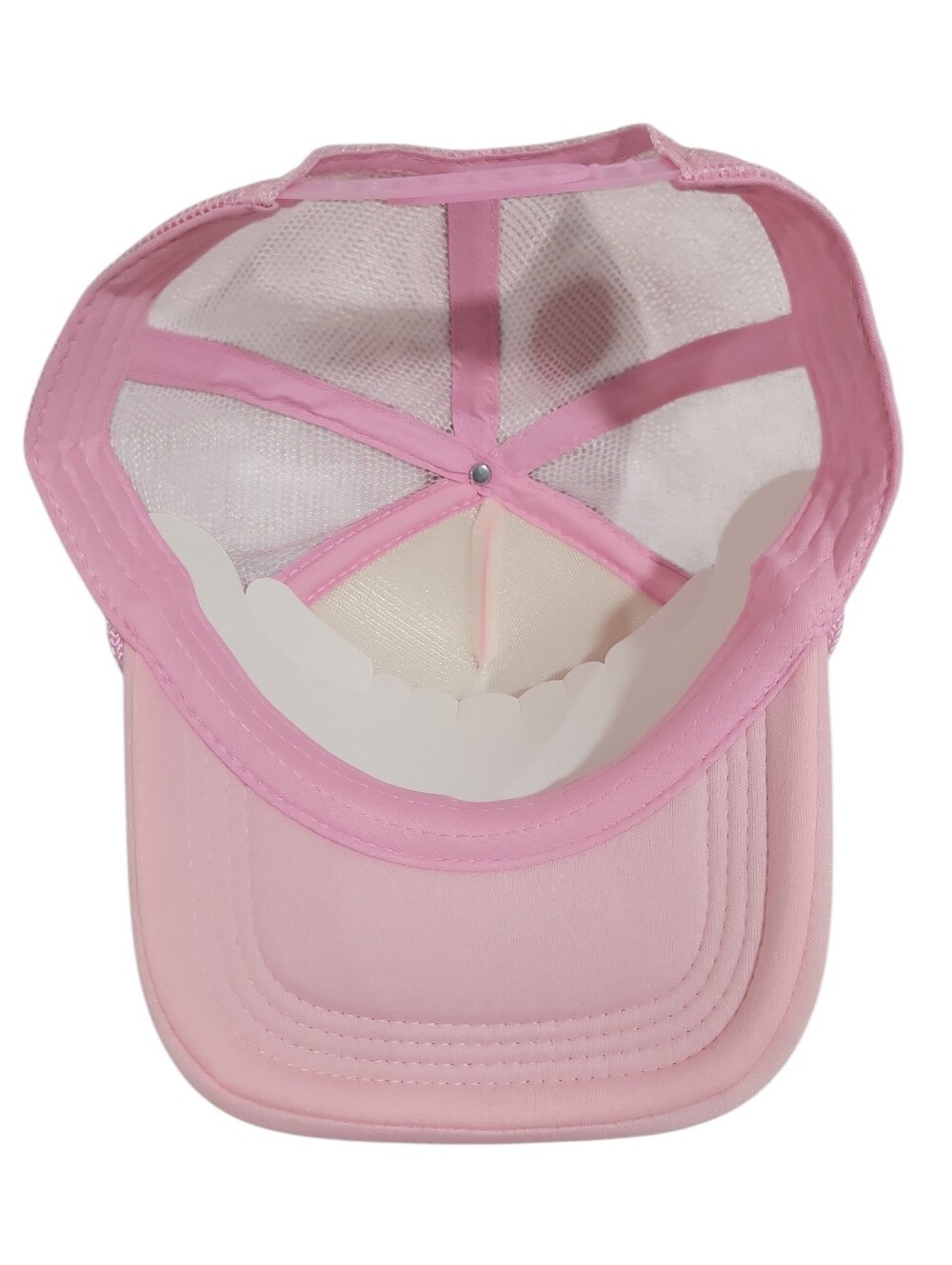 Living The Dream Embroidered Patch Pink Foam Adjustable Trucker Hat New One Size - Picture 7 of 8